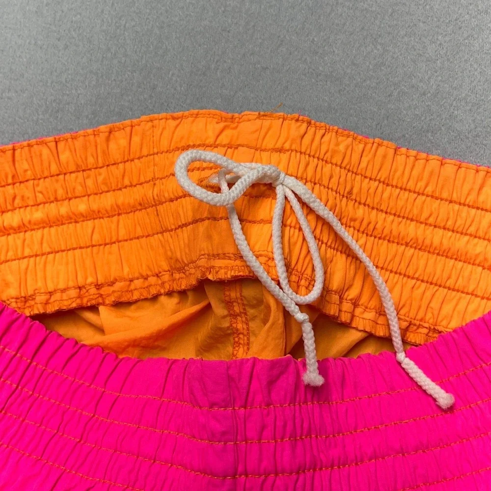Vintage JAMS Neon Orange Pink Boxer Shorts 80s‎ 90s Surf Beach Festival Mens L